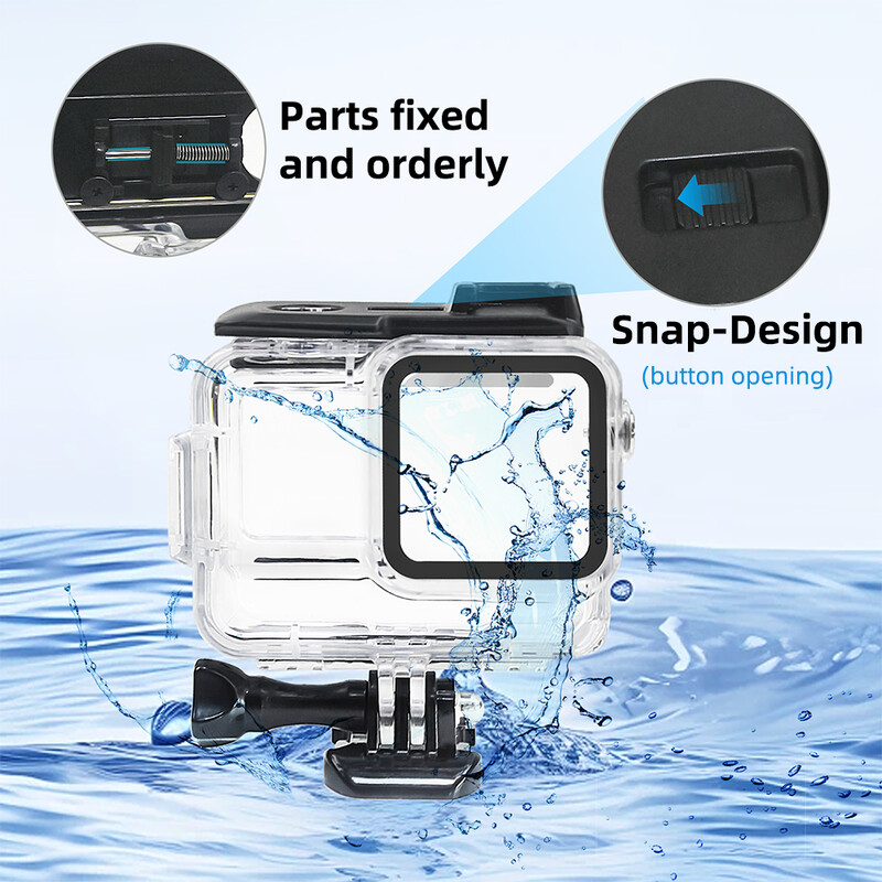 Dive Case za Insta360 Ace Pro 2 / Pro Vodootporno kućište Zaštitni poklopac Underwater 60M Dive Shell Dodaci za sportske kamere