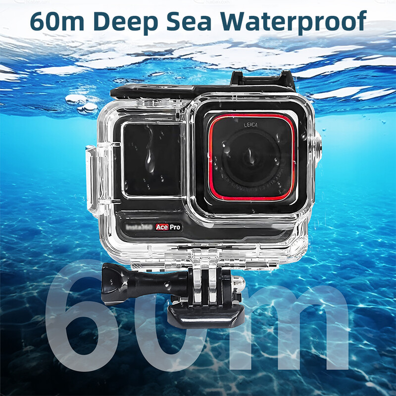 Dive Case za Insta360 Ace Pro 2 / Pro Vodootporno kućište Zaštitni poklopac Underwater 60M Dive Shell Dodaci za sportske kamere