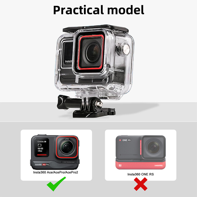 Dive Case za Insta360 Ace Pro 2 / Pro Vodootporno kućište Zaštitni poklopac Underwater 60M Dive Shell Dodaci za sportske kamere