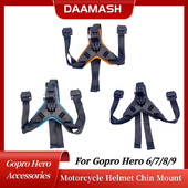 Аксесоари за спортни камери за мотоциклети Каишка за монтиране на брадичката Каишка Стойка Държач за телефон за Gopro Hero 6/7/8/9 Аксесоар
