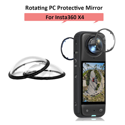 PC Len Zaštitno ogledalo za Insta360 X4 Anti-Scratch Lens Cap Protector Cover Rotirajući zaštitni dodaci za sportske kamere