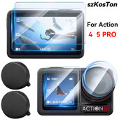 Za DJI Osmo Action 5 Pro 4 Zaštita zaslona Zaštita zaslona Kaljeno staklo za DJI Action 4 5 PRO Dodaci Zaštita leće