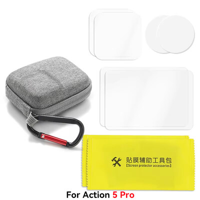 Za DJI Osmo Action 5 Pro 4 Zaštita zaslona Zaštita zaslona Kaljeno staklo za DJI Action 4 5 PRO Dodaci Zaštita leće