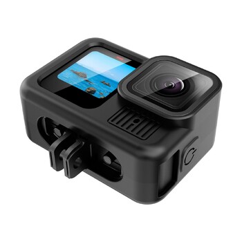 Силиконов защитен калъф за спортна камера PULUZ за черна екшън камера GoPro HERO13 с каишка за китка и аксесоари за капак на обектива