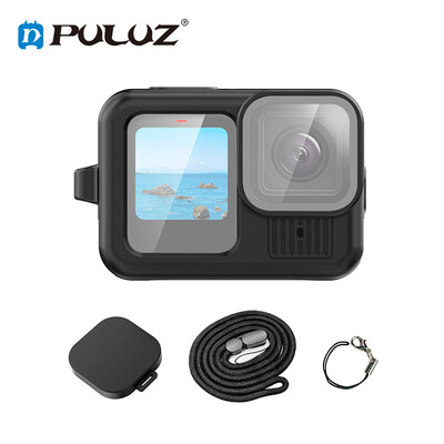 PULUZ Sports Camera Προστατευτική θήκη σιλικόνης για GoPro HERO13 Black Action Camera με λουράκι καρπού και αξεσουάρ κάλυψης φακού