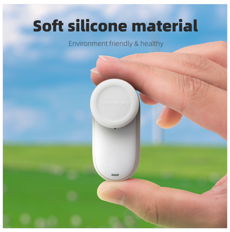 Za kameru Insta360 GO 3S Silikonsko kućište za leće otporno na ogrebotine Poklopac za leće Neklizajući zaštitni poklopac s uzicom za Insta360 GO 3S