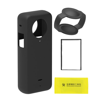 Silikonska maska Prikladna za Insta360 X3 Panoramska akcijska kamera Zaštitna navlaka za Insta 360 X3 Dodaci protiv ogrebotina