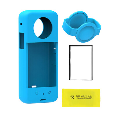 Silikonska maska Prikladna za Insta360 X3 Panoramska akcijska kamera Zaštitna navlaka za Insta 360 X3 Dodaci protiv ogrebotina