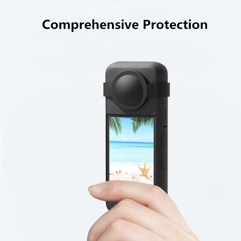 Silikonska maska Prikladna za Insta360 X3 Panoramska akcijska kamera Zaštitna navlaka za Insta 360 X3 Dodaci protiv ogrebotina