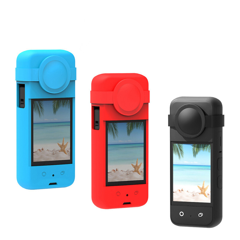 Silikonska maska Prikladna za Insta360 X3 Panoramska akcijska kamera Zaštitna navlaka za Insta 360 X3 Dodaci protiv ogrebotina