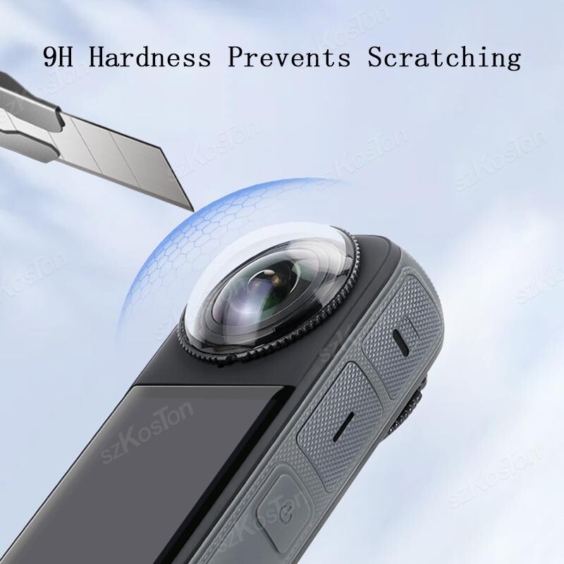 Štitnici za leće za Insta 360 X4 Plastika/kućište od kaljenog stakla Zaštitni poklopac za leće za dodatnu opremu Insta360 X4