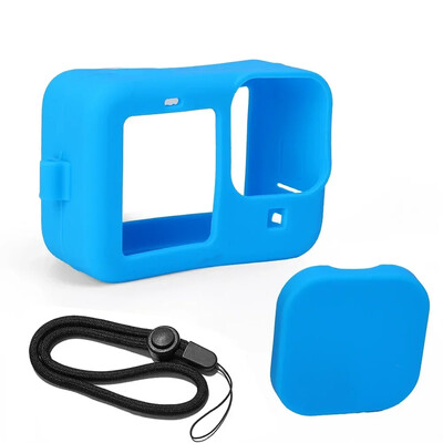 Za GoPro Hero 12 11 10 9 Silikonsko kućište Zaštitna navlaka Uzica Kaljeno staklo Zaštitna kapa za zaslon Pokrov leće Za GoPro12 Pro11 10