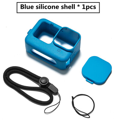 Silikonska torbica za GoPro Hero 12 11 10Crno kaljeno staklo Zaštita zaslona Zaštitna folija Poklopac za objektiv za GoPro9 Dodaci