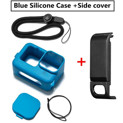 Silikonska torbica za GoPro Hero 12 11 10Crno kaljeno staklo Zaštita zaslona Zaštitna folija Poklopac za objektiv za GoPro9 Dodaci