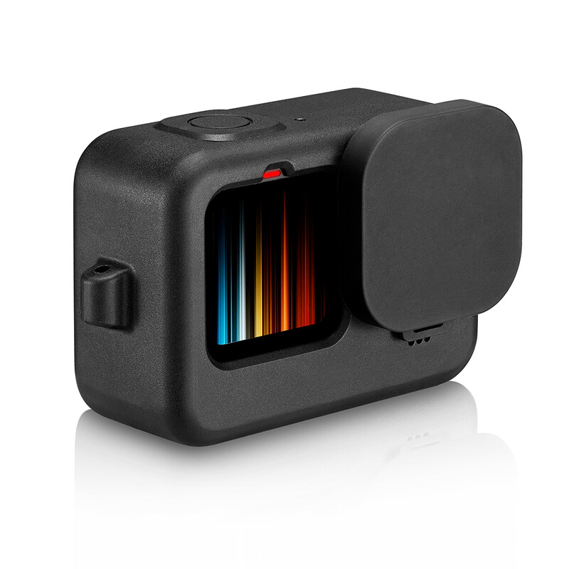 Silikonska torbica za GoPro Hero 12 11 10Crno kaljeno staklo Zaštita zaslona Zaštitna folija Poklopac za objektiv za GoPro9 Dodaci