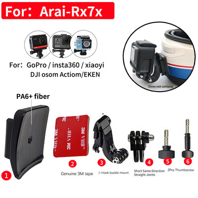 TUYU Premium prilagođeni nosač za motociklističku kacigu za GoPro hero10 Insta360 DJI kameru za SHOEI AGV ARAI HJC Dodaci za kacigu