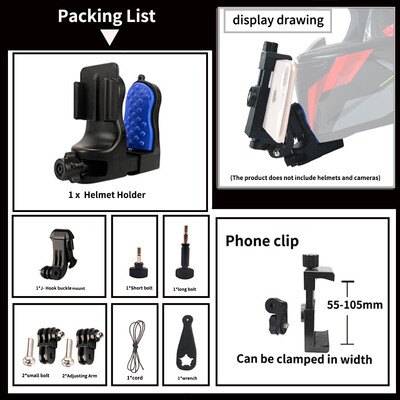 TUYU Premium prilagođeni nosač za motociklističku kacigu za GoPro hero10 Insta360 DJI kameru za SHOEI AGV ARAI HJC Dodaci za kacigu