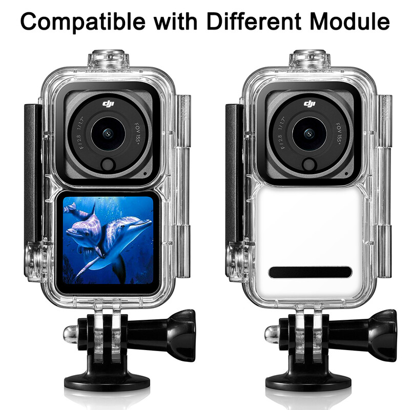 Vodootporno kućište za DJI Action 2 Zaštitna školjka Underwater Dive Cover Filter za DJI Osmo Action 2 Dodaci