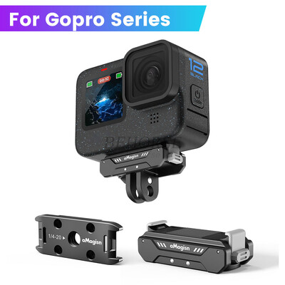 Magnetska baza za GoPro Hero 12/GoPro 11/10/9/8/GoPro11Mini/MAX Adapter za montiranje s brzim otpuštanjem Dodaci za sportsku kameru