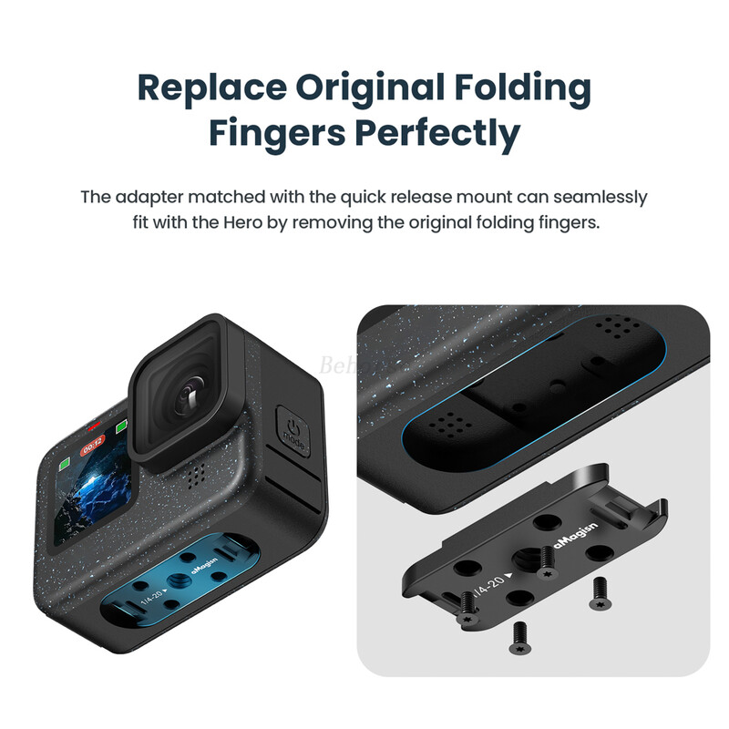 Magnetska baza za GoPro Hero 12/GoPro 11/10/9/8/GoPro11Mini/MAX Adapter za montiranje s brzim otpuštanjem Dodaci za sportsku kameru