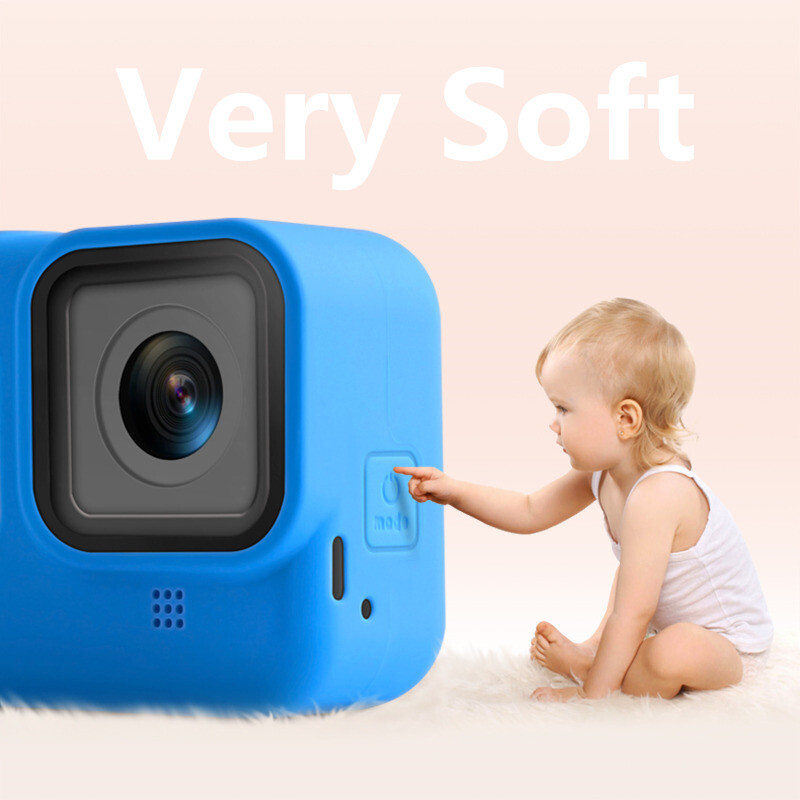 Carcasa de protectie din silicon Go Pro Hero 8 Pentru Gopro Hero 8 Cadru de protectie cu piele din silicon Accesorii pentru camera de actiune neagra