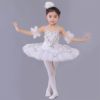 Παιδικό Tutu με ζαρτιέρες Little Swan Dance Swan Lake Tutu Φούστα για κορίτσια Επαγγελματική φούστα μπαλέτου TUTU με πούλιες