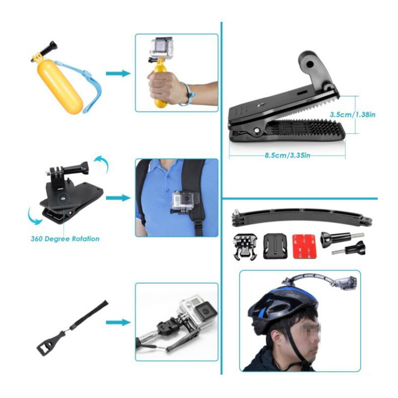 GoPro dodaci Prsten za prste Selfie štap Podesivi remen za montažu na prsa za GoPro Hero 7 6 5 4 3+ SJcam YI sportska kamera