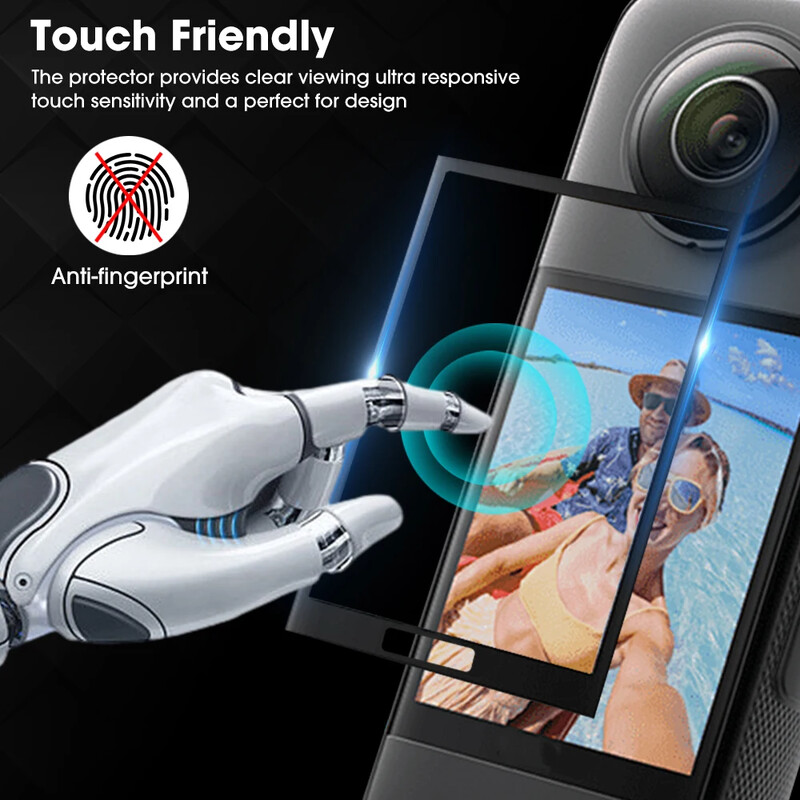 1-5kom 3D zakrivljena zaštita za zaslon za Insta360 One X3 X4 Zaštitna folija za zaslon za Insta360 One X4 akcijske video kamere