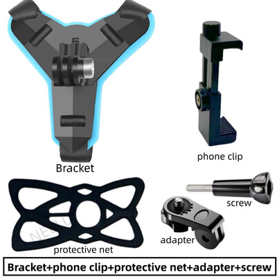 Държач за стойка за телефон за каска за мотоциклет за GoPro Hero 12 10 9 8 7 Държач за екшън спортна камера Аксесоари за камера за мотоциклети