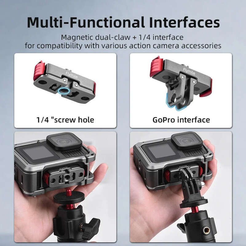 Magnetski adapter za GoPro Hero 13 Black Magnetic Quick Release Adapter Base for GoPro 13/12/11/10/9 Camera Accessories