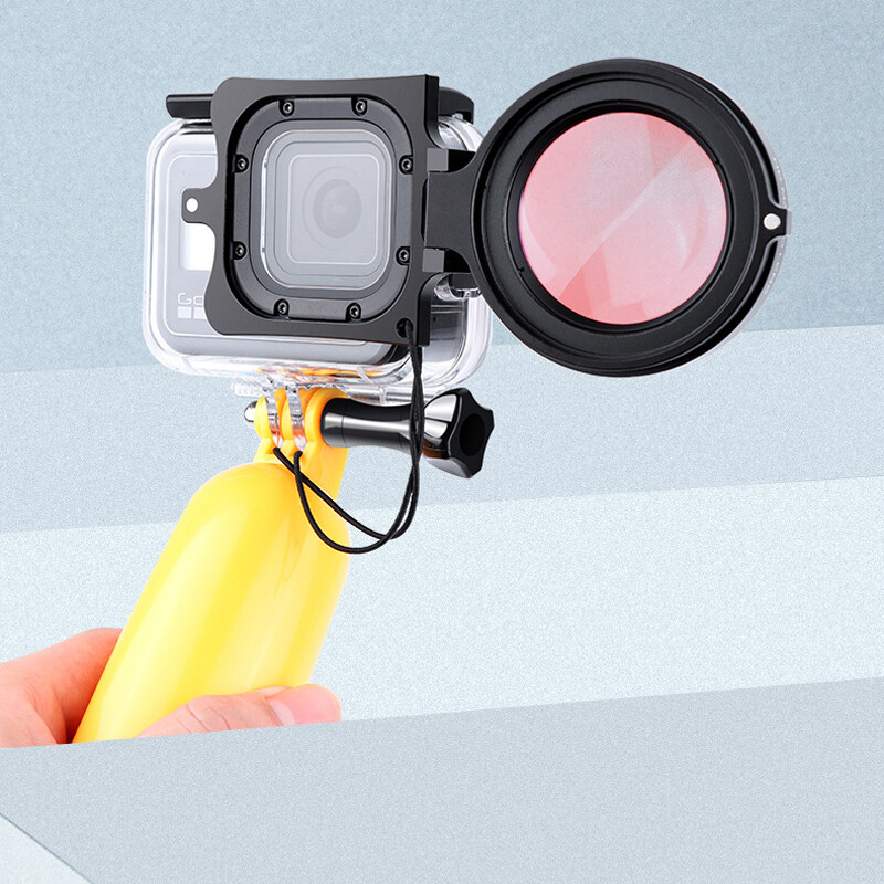 Originalno vodootporno kućište Filter Leća Zaštitna školjka Držač adaptera filtra za GoPro Hero 8 akcijsku kameru Ljubičasto Crveni filteri