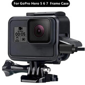 За GoPro аксесоари GoPro Hero 7 6 5 Калъф със защитна рамка Корпус за видеокамера Калъф за GoPro Hero5 6 7 Черна екшън камера