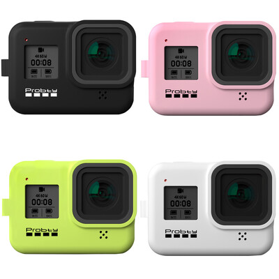 Probty új puha szilikon tok fogantyús csuklópánttal a GoPro Hero 8 fényképezőgép tartozékaihoz