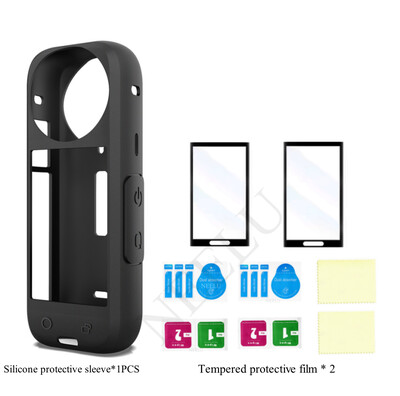 Silikonska futrola za Insta360 X4 Kaljeno staklo Zaštitna folija Zaštitna folija Poklopac za objektiv za Insta360 X4 Dodaci