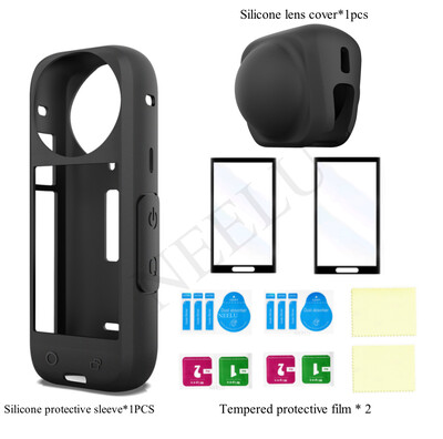 Silikonska futrola za Insta360 X4 Kaljeno staklo Zaštitna folija Zaštitna folija Poklopac za objektiv za Insta360 X4 Dodaci