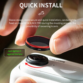 CPL-filter Insta360 GO3S-i madala murdumisteguriga valguslekkevastaste äsja uuendatud HD optiliste klaasfiltrite jaoks