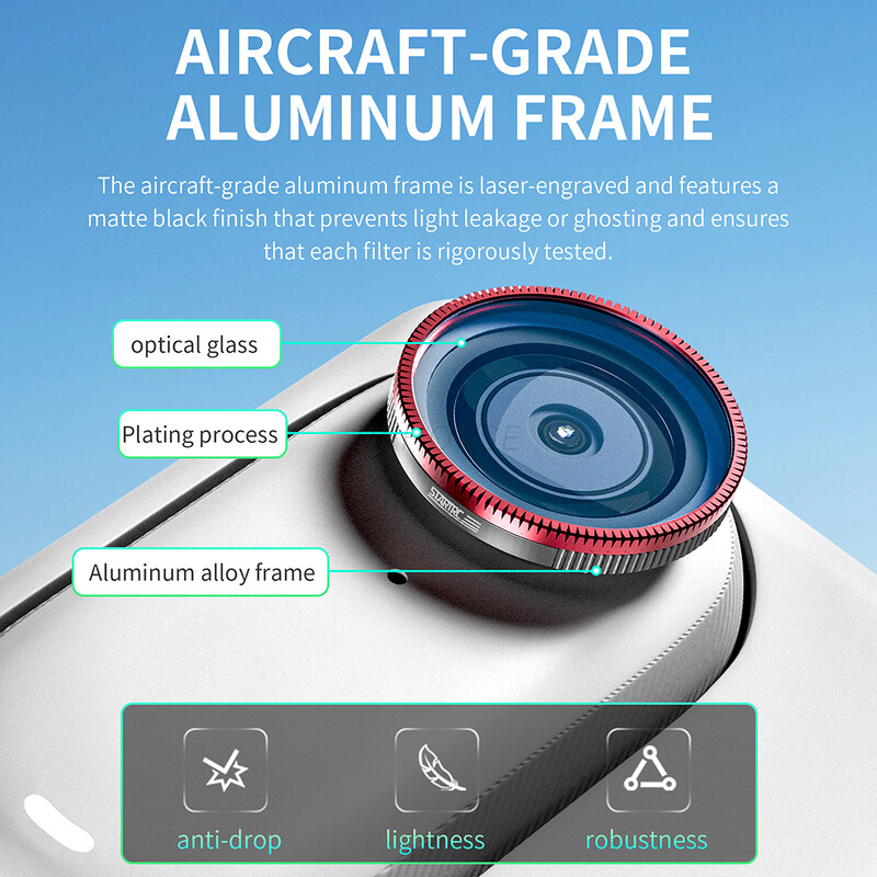 CPL-filter Insta360 GO3S-i madala murdumisteguriga valguslekkevastaste äsja uuendatud HD optiliste klaasfiltrite jaoks