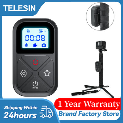 TELESIN T10 Bluetooth дистанционно управление за GoPro Hero 12 11 10 9 с лента за китка 80M безжично интелигентно дистанционно за GoPro аксесоари
