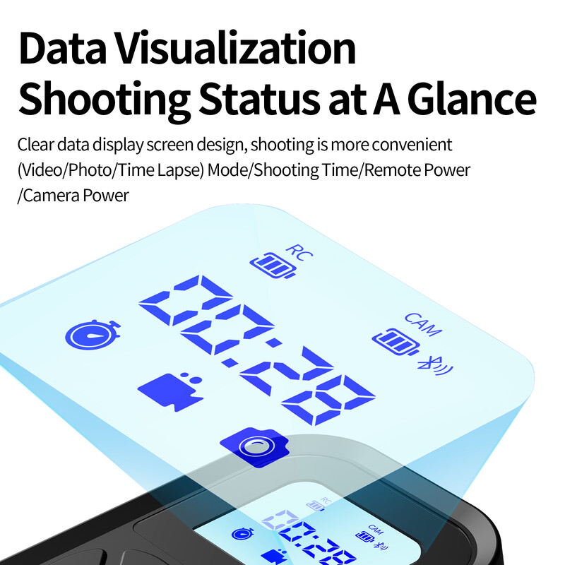 TELESIN T10 Bluetooth дистанционно управление за GoPro Hero 12 11 10 9 с лента за китка 80M безжично интелигентно дистанционно за GoPro аксесоари