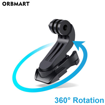360 pasukamas J-Hook sagties greito atsegimo adapterio pagrindo laikiklis, skirtas GoPro Hero 11 10 9 Yi DJI veiksmo kameros priedai