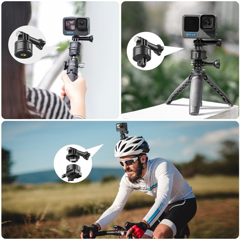Ulanzi Go Quick II Release System za GoPro Hero 13 12 11 10 9 8 7 6 Insta360 DJI Osmo Action Mount Base Stativ Gopro dodatak