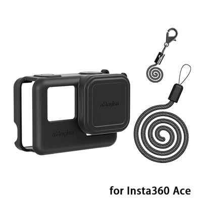 За Insta360 Ace/Ace Pro Силиконов калъф Защитен калъф Устойчив на надраскване Калъф Капак на обектива на камерата За Insta360 Ace Pro Аксесоари