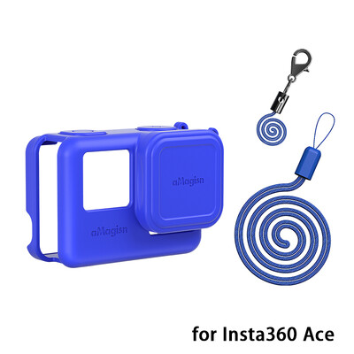 За Insta360 Ace/Ace Pro Силиконов калъф Защитен калъф Устойчив на надраскване Калъф Капак на обектива на камерата За Insta360 Ace Pro Аксесоари