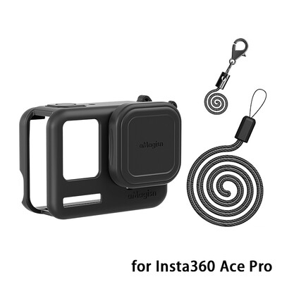 За Insta360 Ace/Ace Pro Силиконов калъф Защитен калъф Устойчив на надраскване Калъф Капак на обектива на камерата За Insta360 Ace Pro Аксесоари