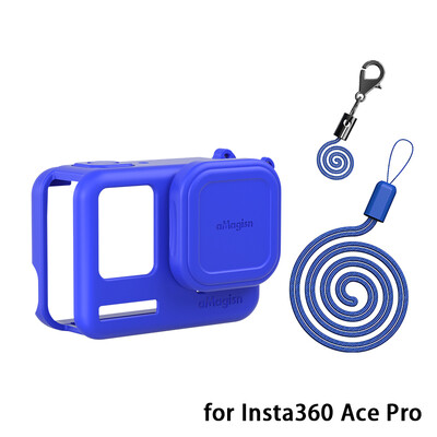 За Insta360 Ace/Ace Pro Силиконов калъф Защитен калъф Устойчив на надраскване Калъф Капак на обектива на камерата За Insta360 Ace Pro Аксесоари