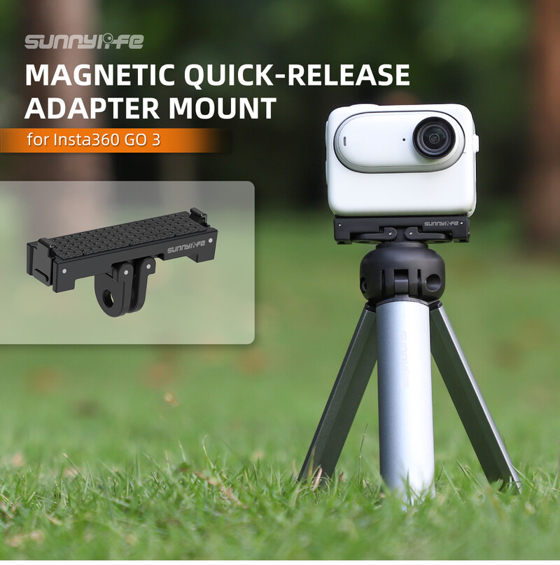 Magnetski adapter za brzo otpuštanje, montažni nosač za Insta360 Go 3S, adapter za proširenje za Insta360 Go 3 Dodaci za fotoaparate s palcem