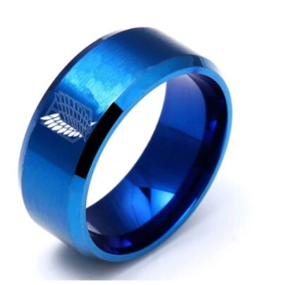 8 mm nerūdijančio plieno ataka ant Titan Wings of Liberty logotipo žiedo uodegos žiedo vyrų žiedo žiedo karšti išpardavimai