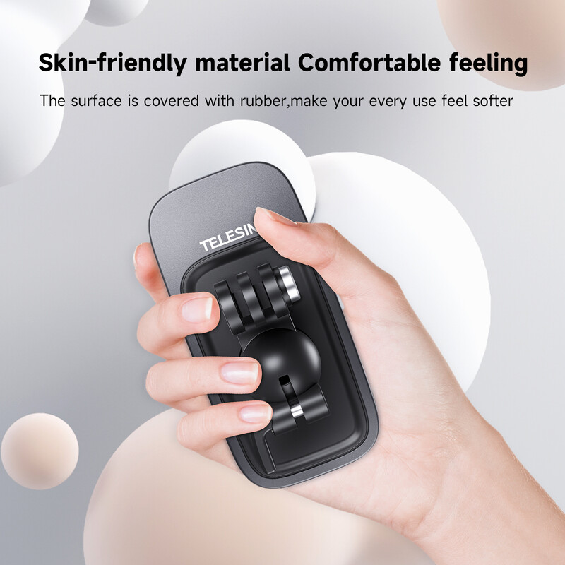 Suport cu clemă pentru rucsac magnetic cu rotație de 360° TELESIN pentru GoPro Hero 13 12 11 10 9 8 7 Insta360 Accesorii pentru camera de acțiune DJI