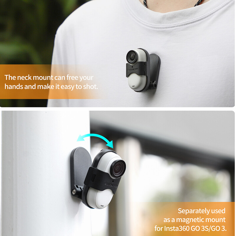Akcijska sportska kamera za Insta 360 Go 3/3S Podesivi magnetni remen za oko vrata Mount Stalak Free Hand Free Multi ogrlica Stolni nosač