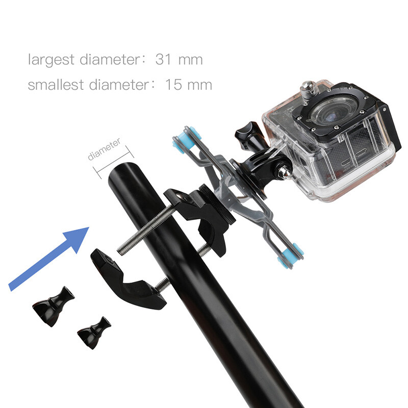 Suport pentru bicicletă Clip fix cu amortizor amortizor cardan pentru acțiune OSMO pentru accesorii pentru camera de acțiune Gopro Hero